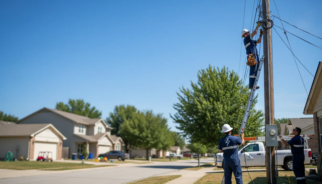 Residential electrician providing installation services in Olean, MO
